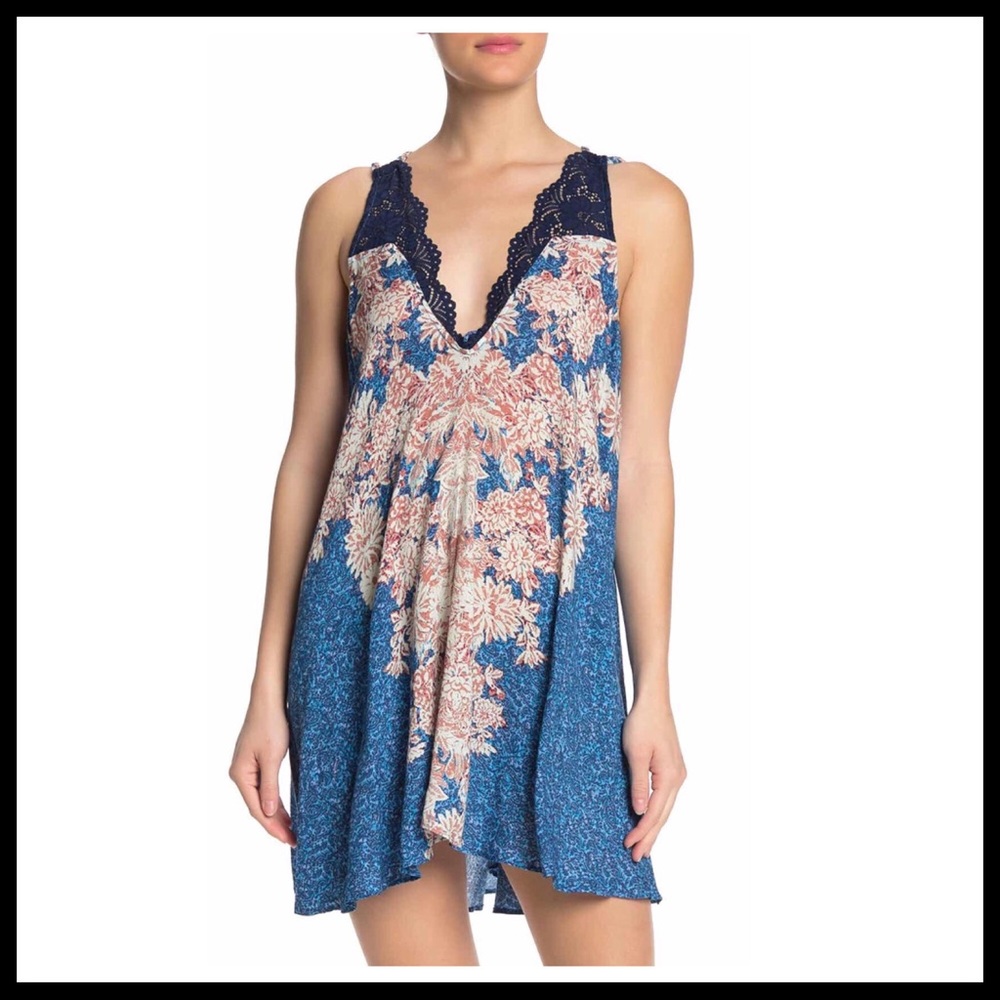 FREE PEOPLE BOHO FLOWY SLIP SUN TANK DRESS A3C - Picture 10 of 16